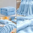 thumbnail image 7 of Floleo Faux Fur Throw Blanket For Couch, Fuzzy Soft Plush Thick Bubble Blanket For Sofa Bedroom Living Room, 4.95X3.28Ft, 7 of 7