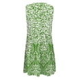 thumbnail image 3 of WILLBEST Vestidos de Algodon para Mujer Mini Vestido para Mujer Vestido Suelto de Verano sin Mangas Estampado Floral Cuello En V Vestido de Playa Ahuecado Chica, 3 of 3