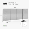 thumbnail image 3 of Domi 5FT x 48FT DIY Pool Safety Fence – Removable Black Mesh Fence for Inground Pools, Outdoor Backyard Swimming Pool, Garden Pool Protection, 3 of 6