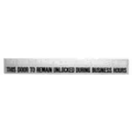 

CRL 148B0 Business Door Header Sign for Single Door