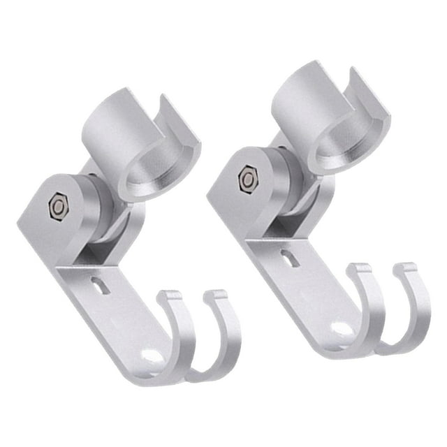 2 piezas de soporte de ducha ajustable de mano montado en la pared, rociador de ducha flexible B
