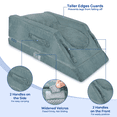 thumbnail image 6 of KingPavonini 4-Height Adjustable Leg Elevation Pillows for After Surgery with Ergonomic Curve, Memory Foam Leg Support Pillow for Legs, Wedge Pillow for Sleeping, Rest (Double Leg), 6 of 10