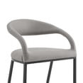 thumbnail image 4 of Silla Taburete Benzara Monie con Respaldo Curvo Flotante Gris, 4 of 9