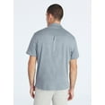 thumbnail image 3 of Free Assembly Men's Cotton Button Front Polo Shirt with Short Sleeves, Sizes S-3XL, 3 of 5