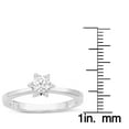 thumbnail image 6 of SuperJeweler Diamond Flower Promise Ring In White Gold For Women, 6 of 7
