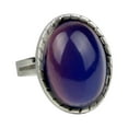 thumbnail image 4 of BGZLEU Color Plating Multi Color Change Oval Crystal Ring,Mood Ring,Stone Emotion Feeling Mood Ring,Open Adjustable Rings,Color Changing Mood Rings,Temperature-Control Rings, 4 of 9
