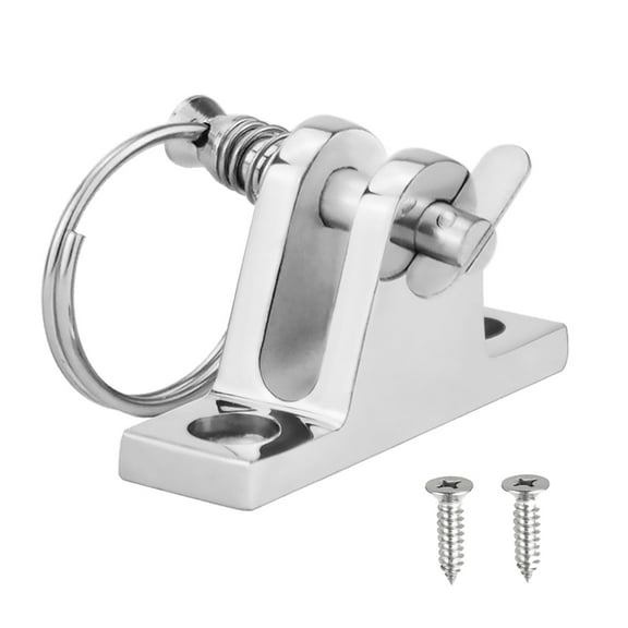 1Pc Stainless Steel Boat Deck Hinge Boat Awning Accessory Boat Canopy Fitting (Silver)