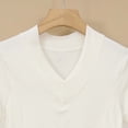 thumbnail image 5 of cfhntfmh Women's Cropped T-Shirts Short Sleeve V Neck Loose Fit Summer Tee Shirts Casual Plain Tops Trendy Clothes, 5 of 5