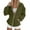 Army Green, variant on Giftesty Women's Solid Color Zipper Collared Hoodie-Free Short Length Warm Long Sleeve Athletic Sweatshirt Jacket for Daily Wear Casual Outings