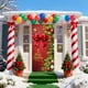 thumbnail image 5 of Decoraciones navideñas, adornos navideños, regalos de Navidad, marco de puerta navideño, decoración para fiestas, pegatinas para puertas, escena navideña, tela colgante, funda de poliéster para puerta, 5 of 6