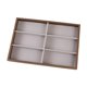 thumbnail image 3 of Bandeja expositora para gafas, caja de almacenamiento para gafas de sol, ligera y apilable, Cuadrícula gris de 6, 3 of 9