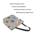 thumbnail image 3 of FORMRS Womens Canvas Tote Bag with Zipper Inner Pocket Shoulder Handbag, Cute Acorns Pattern, 3 of 7