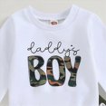 thumbnail image 5 of NOLDARES Toddler Boy Fall Winter Outfits 2pcs Clothes Set Print Long Sleeve Pullover Sweatshirt + Joggers Pants Casual Clothing(Camouflage,0-6 M), 5 of 5