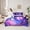 Purple, variant on Manfei Cartoon Animal Axolotl 7-Piece Bedding Comforter Set,Game Gamer Gamepad King Bedding Sets,Pink Purple Black Ombre Bed Sheets For Girls,Ultra Soft Home Decor Reversible