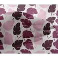thumbnail image 4 of oneOone Viscose Chiffon Burgundy Fabric Leaves Block Sewing Material Print Fabric By The Yard 42 Inch Wide, 4 of 4