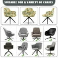 thumbnail image 6 of Whosucclay Lemon Cherry Blossom Print Swivel Armchair Accent Dining Chair Cover for Office, Universal Office Chair Protector Spandex Curved Back Chair Slipcover for Party, Banquet, 6 of 7