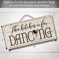 thumbnail image 7 of CounterArt "Kitchen is For Dancing" Decorative Slatted Pallet Wood Sign 12" by 6", 7 of 7