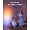 thumbnail image 2 of Govee RGBIC Floor Lamp Basic, LED Corner Lamp Works with Alexa, Smart Modern Floor Lamp with Music Sync and 16 Million DIY Colors, Color Changing Standing Lamp for Bedroom Living Room Blue, 2 of 9