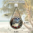 thumbnail image 4 of Stained Glass Window Hanging, Winter Snow Scene Sun Catchers Glass Panel Tree Mountains Suncatcher Decor for Birthday for Women, Men, Wife, Aunt, and Mom, 4 of 6