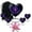 Purple-1, variant on SABURIAL Purple Urn - Funeral Keepsake for Adult - Combo 2 - Large with 3 Inch Pack of 2 - Decorative Urn for Human Ashes - Memorial Ashes Urns - Funeral Ash Urns Mini