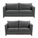 thumbnail image 1 of Sala 3-2 TRINITY Oslo 2 Piezas (Sofá, Love Seat) Gris Acero Para Sala, 1 of 8