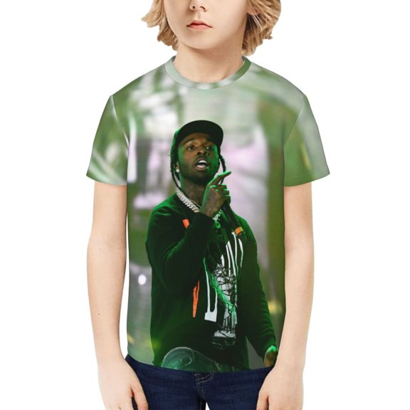 Pop Smoke Kids T-Shirt 3d Printed Graphic T-Shirts Boys And Girls Short Sleeve Shirts For Youth Kids X-Small