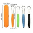 thumbnail image 6 of Portable Tongue Cleaner Tongue Scraper Reusable Stainless Steel Oral Mouth Brush With Travel Case Non-slip Handle, 6 of 10