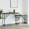 thumbnail image 1 of vidaXL Nesting Console Tables 2 pcs Smoked Oak Engineered Wood, 1 of 1