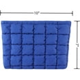 thumbnail image 6 of Soft Checkered Quilted Puffy Makeup Bag for Women, Aesthetic Puffer Cosmetic Bag Pouch for Purse (Hot Pink), 6 of 12