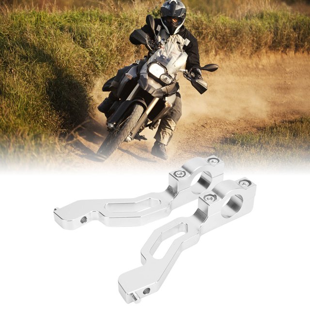 Kit de Montage Garde-Mains, Supports de Garde-Mains en Aluminium Résistant à l'Usure Inaltérable Pratique pour ATV Noir, Argent