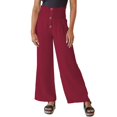 thumbnail image 1 of Pantalones de lino y algodón para mujer, pantalón largo de cintura alta, holgado, informal, de pierna ancha, novedad de verano, 2023, 1 of 4