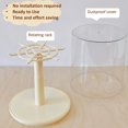thumbnail image 3 of Clear Rotating Display Case Stackable Storage Box Dustproof For Collections, 3 of 11