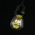 thumbnail image 3 of Novelty Lights S14 Warm White LED Edison Outdoor String Lights with 50 Bulbs Vintage Bulbs Black Wire Suspended 100 Feet, 3 of 6