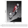 thumbnail image 2 of Manta de tela de superficie vertical súper suave de varios tamaños de Pesadilla antes de Navidad, acogedora y cálida, adecuada para cama, sofá, campamento, viajes, para todas las estaciones, liviana, 2 of 8