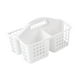 thumbnail image 5 of Cesta de ducha portátil dividida con asa y agujeros Cesta de almacenamiento multiusos Blanco, 5 of 9