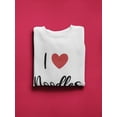 thumbnail image 3 of I Heart Noodles  Sweatshirt Women -Smartprints Designs, Female XX-Large, 3 of 4