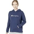 thumbnail image 4 of Champion Womens Logo Jersey Hoodie Pullover,Imperial Indigo,X-Large, 4 of 6