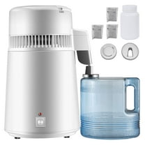 4L Stainless Steel Water Distiller - Pure Water Machine for Home, Dental, Medical - 750W Fast Distillation, Automatic Shut-Off & Easy Cleaning