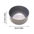 thumbnail image 2 of Ltdhehe TitaniumSmall Wine Glass Teacup Durable Titanium Pro Cookware Multifunctional Cup Compatible With All Cooktops Lightweight Camping For Backpacking Traveling And Picnic, 2 of 8