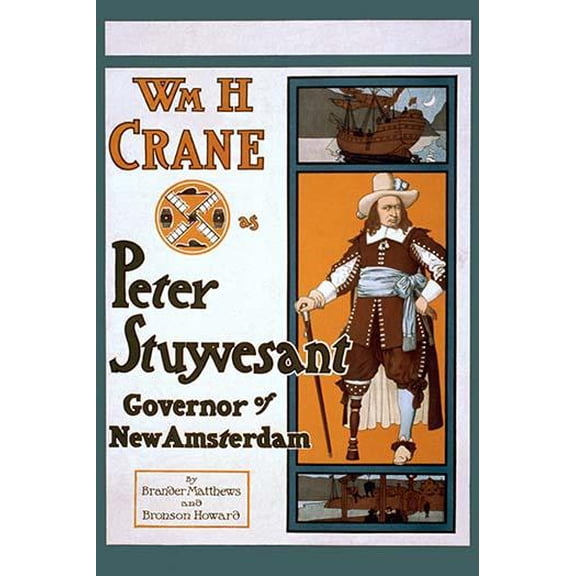 Peter Stuyvesant Dutch Governor of New York- Fine Art Canvas Print (20" x 30")