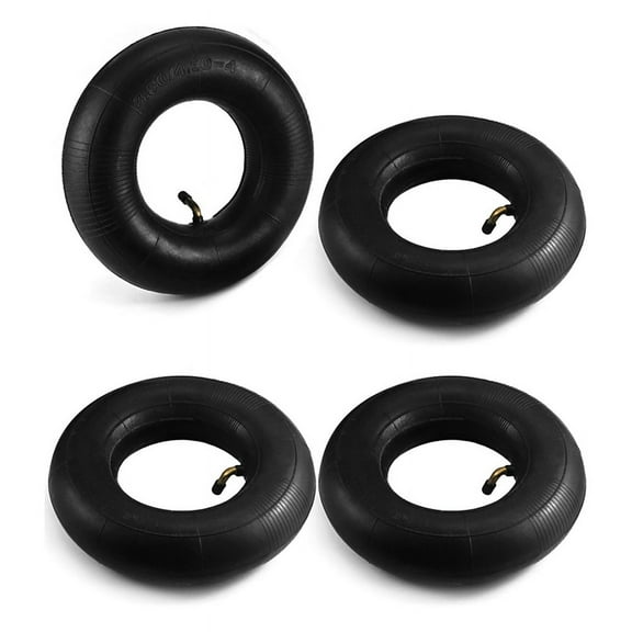 4 Pack 4.10/3.50-4 Wheelbarrow Inner Tube,Replacement Inner Tubes, Bent Valve, for Lawn , Hand Trucks