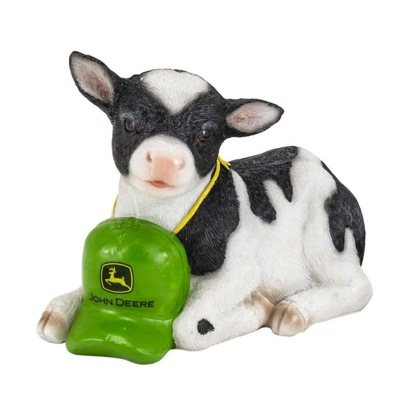 John Deere 6in Polyresin Calf Savings Bank 6988