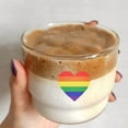 thumbnail image 3 of Pegatinas del Orgullo Gay, cinta de corazón arcoíris, pegatina LGBT para decoración de fiestas, festivales, desfiles del orgullo (500 unidades), 3 of 5
