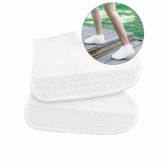 Yoloke Waterproof Shoe Covers, Silicone Shoe Covers, Reusable Rain Shoe Covers, Non Slip Shoe Protector Covers, Over Shoes Covers, Outdoor Cycling Protectors for Men, Women, Kids