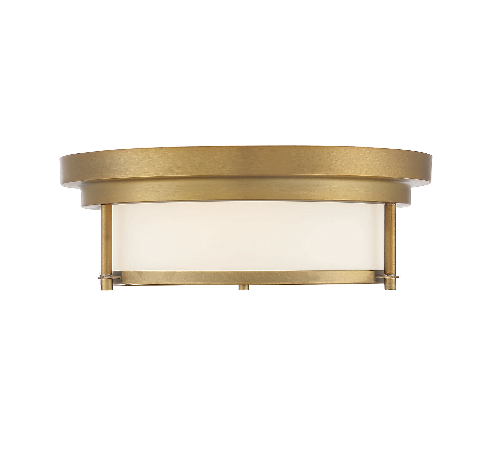 Trade Winds Lighting 2-Light Ceiling Light In Natural Brass