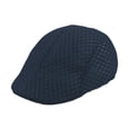 thumbnail image 2 of Gorra plana de malla transpirable para hombre, ideal para pescar en verano, para personas de mediana edad y mayores. Armada, 2 of 9