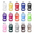 thumbnail image 2 of 4/10/50pcs High quality Paracord Bracelet Accessories Curved 3/8" 10mm Webbing Outdoor Tool Camp Bag Parts Dog Collar Strap Side Release Buckle 10PCS COLOR 12, 2 of 8
