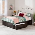 thumbnail image 1 of AFI Concord Queen Storage Solid Wood Platform Bed in Espresso, 1 of 9