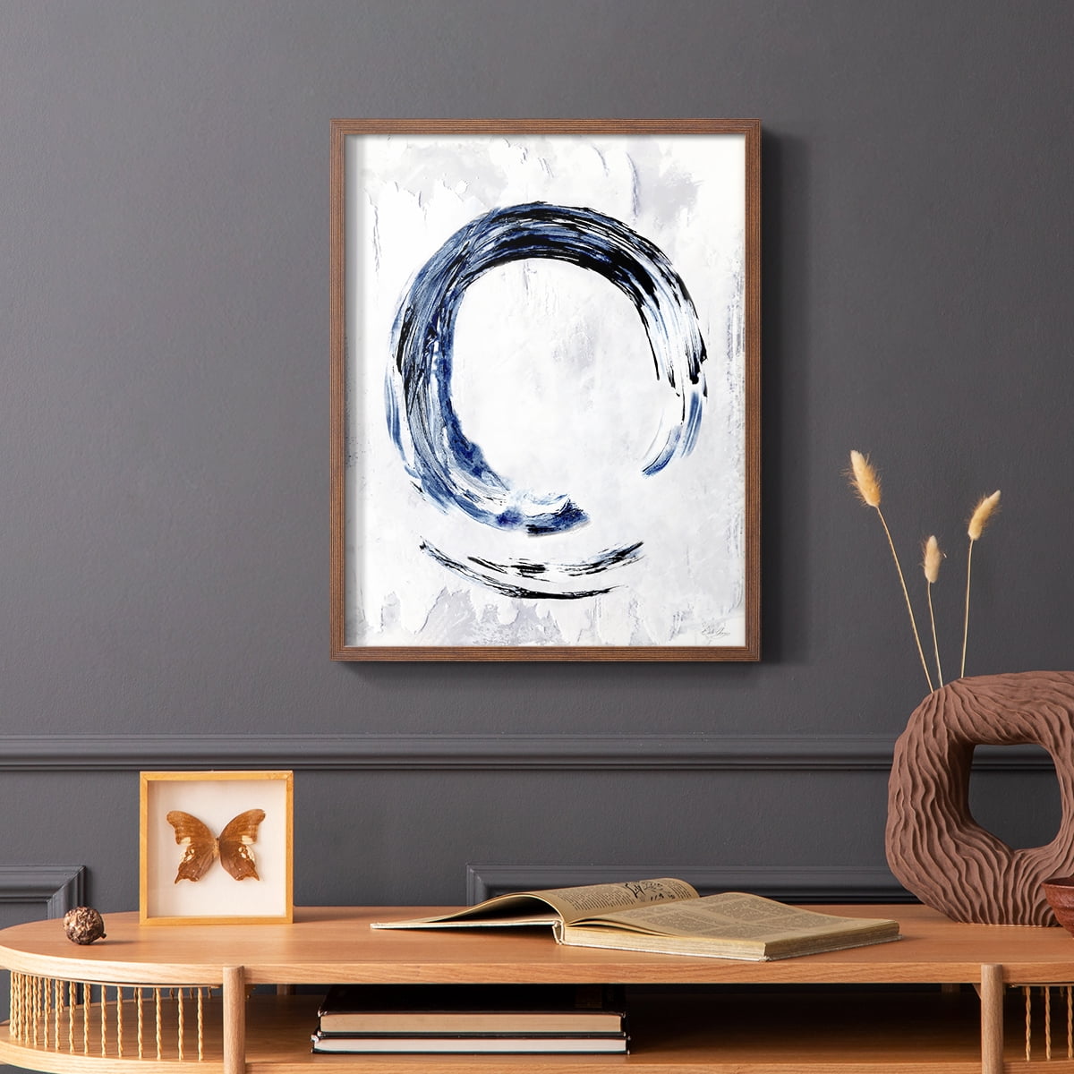 Moonglade II in Brown Solid Wood 11 x 14 Framed Print