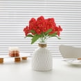 thumbnail image 1 of Flores artificiales de pensamiento de seda para decoración floral, ideales para bodas, hoteles, centros de mesa y el hogar., 1 of 5